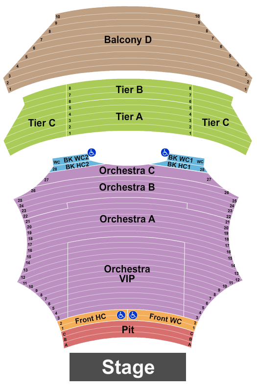 ASU Gammage Wicked Seating Chart